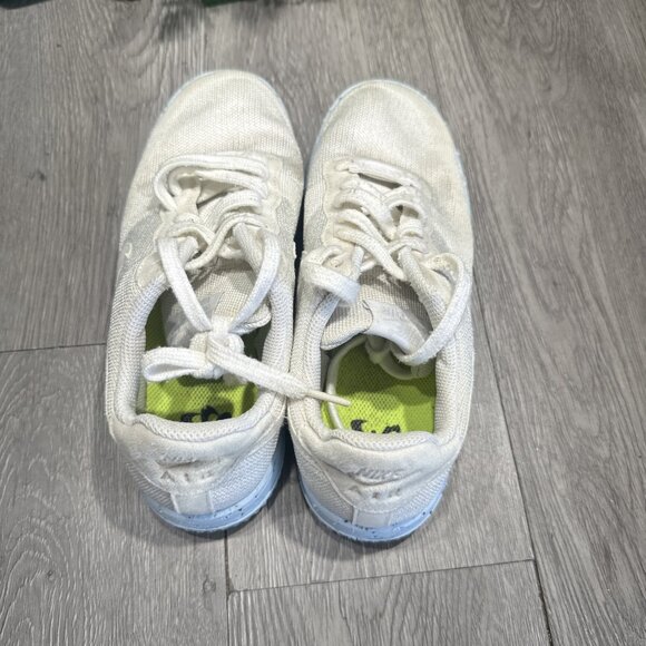 Nike Air Force 1 Crater Flyknit Womens Size 8 Shoes White Ice Blue Athletic - Picture 6 of 9
